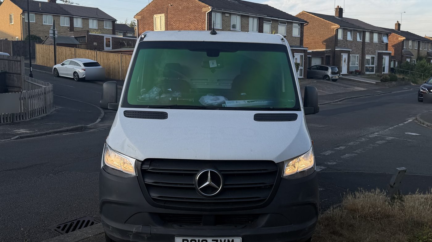 A Horley Car Recovery flatbed photographed head on
